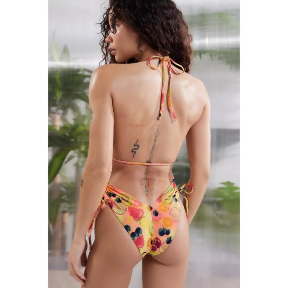 Urban Outfitters Out From Under Ava One Piece Swimsuit Fruit Print Cheeky NWOT S - Picture 3 of 5